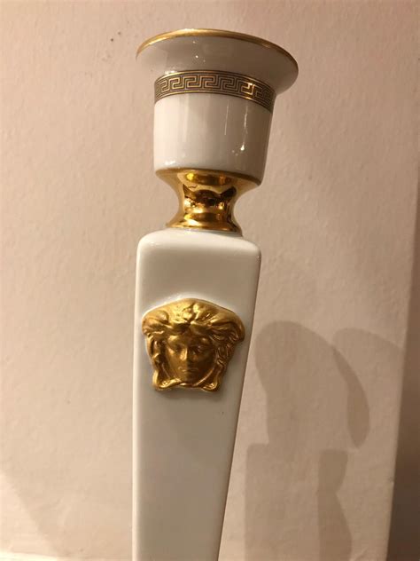 versace kerzenleuchter|Rosenthal Versace Kerzenleuchter Gold Ivy NEU .